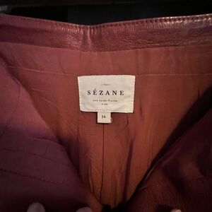 Sézane Leather Pants